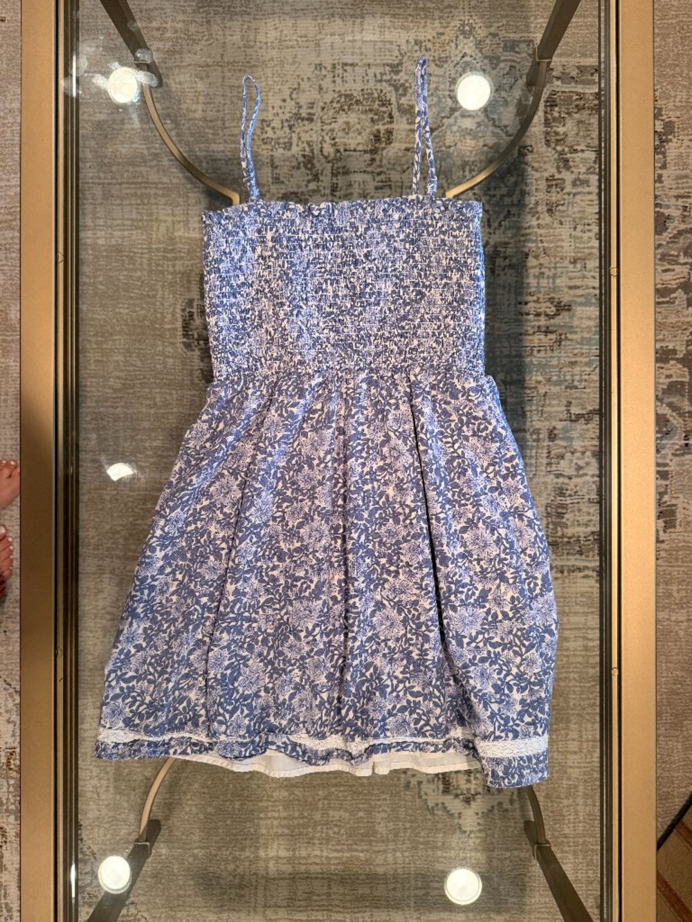 American Eagle Smocked Floral Dress
